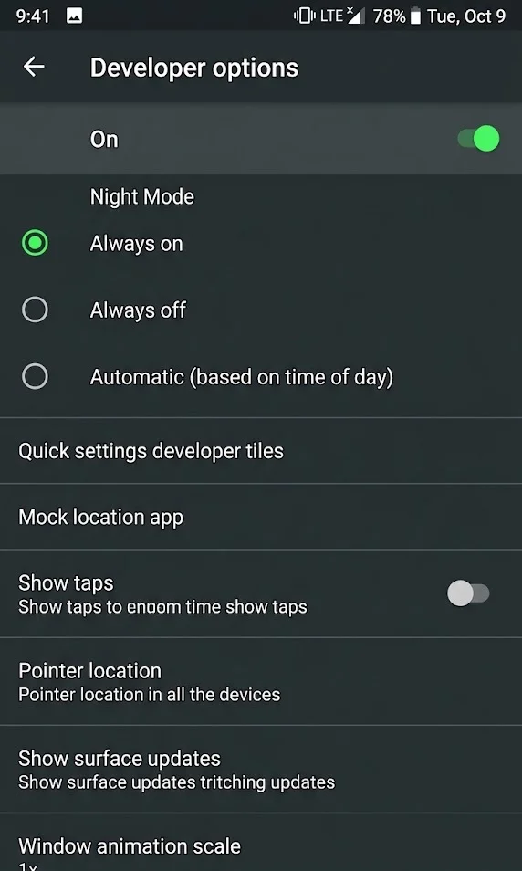 Night Mode