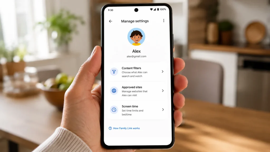 Google Family Link and Parental Controls