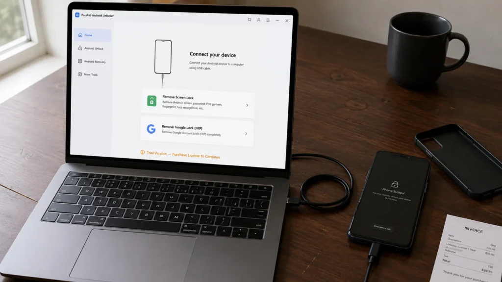 The official software requires USB connection