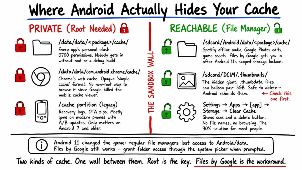 Where Android Actually Hides Its Cache
