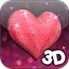 3D Glitter Heart