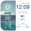 Clock Weather Transparent