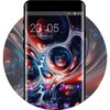 Colorful Red Bubble Starry Sky Art Theme