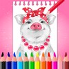 Coloring Book Pig Peppa For Kids