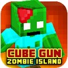 Cube Gun 3D : Zombie Island