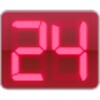 Digital Clock Red