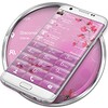 ExDialer Pink Flowers Glass Theme
