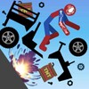 Falling Stickman Ragdoll 2D