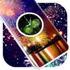Firework Clock Live Wallpaper