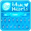 GO Keyboard Blue Hearts Theme