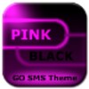 GO SMS Pink Black Neon Theme