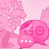 GO SMS Pro Theme Pink Cat