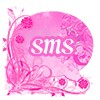 GO SMS Pro Theme Pink Flowers