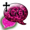 GOSMS PinkLeopardCross Theme