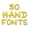 Hand Fonts 50