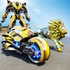Lion Robot Transform Bike War