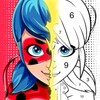 Miraculous Ladybug & Cat Noir. Color By Number