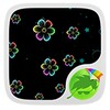 Neon Flowers Keyboard