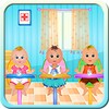 Nurse Caring Newborn Babies
