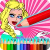 Paint Princesses Coloring