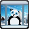 Panda In Snowfall Wallpaper