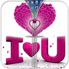 Pink Love Zipper Lock