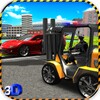 Police Forklift Vs Car Traffic