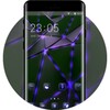 Purple Abstract Lighting Mechanical Theme