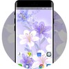 Purple Beautiful Flower Theme For Galaxy