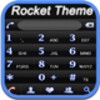 RocketDial Theme Neon Black