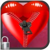 Romantic Heart Zip ScreenLock