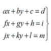 System Of Equations 3x3