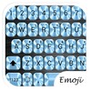 Theme Metallic Blue For Emoji Keyboard