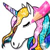 Unicorn Coloring Book Glitter