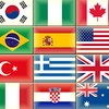 World Map And Flag