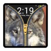 Zipper Lock Screen - Wolf